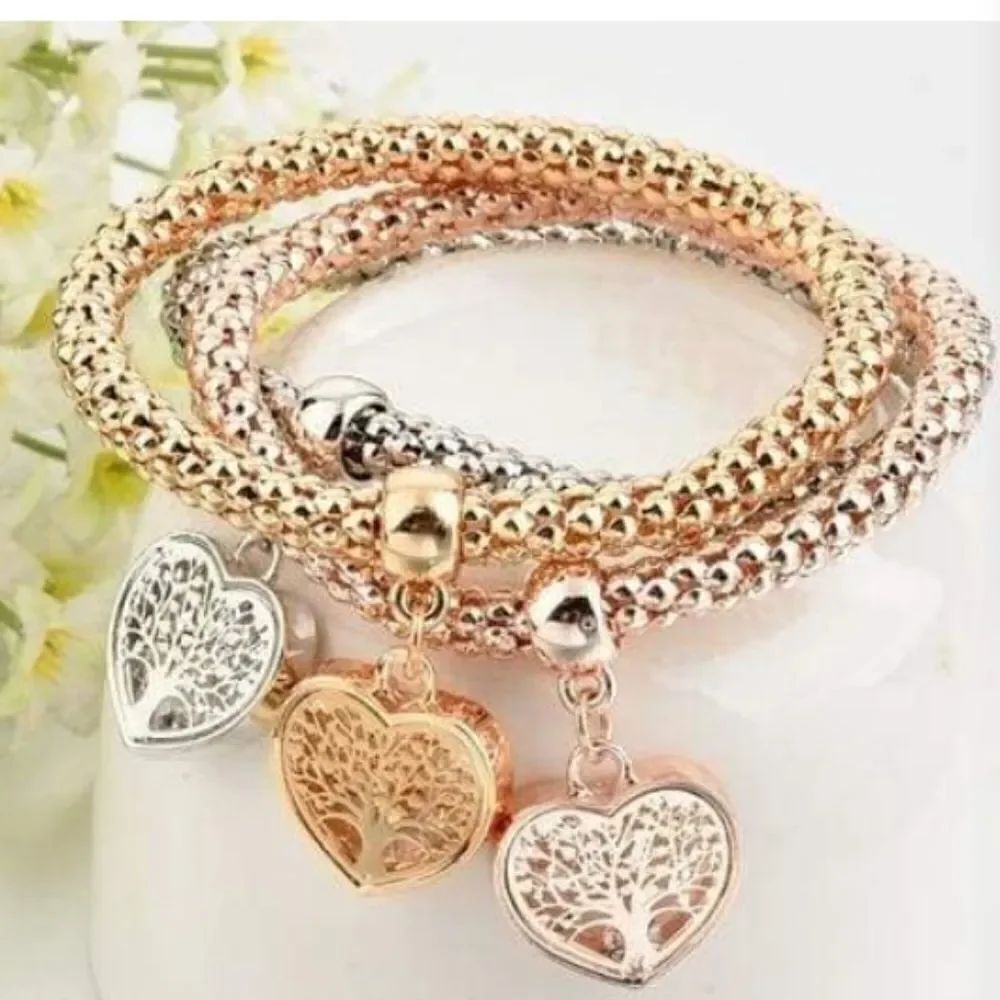 Tree of Life Heart Charm Bracelets - Picture 3 of 6